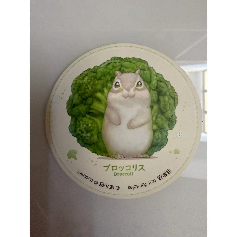 Dodowo‎ Vegetable Fairies Coasters Cork Backed Set of 5 Kawaii Japanese Ponkichi